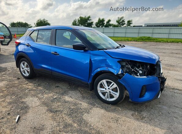 3N1CP5BV9ML565549 2021 NISSAN KICKS Синий Передняя правая четверть
