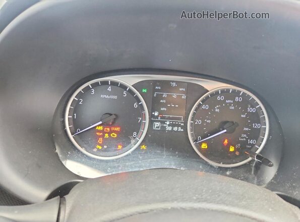 3N1CP5BVXLL483831 2020 NISSAN KICKS Черный Вид щитка приборов