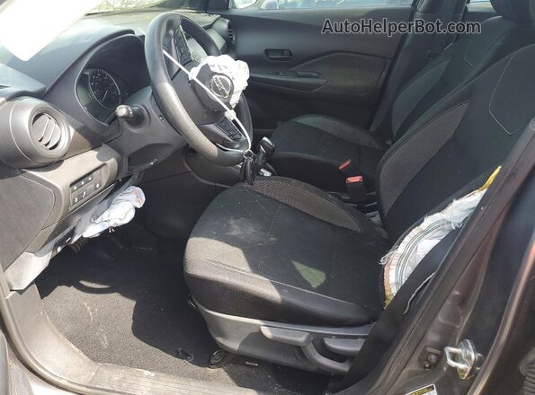 3N1CP5BVXLL533689 2020 NISSAN KICKS Silver წინა სალონის ხედი