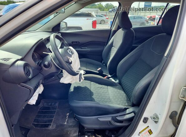 3N1CP5BVXML468893 2021 NISSAN KICKS White Widok wnętrza z przodu