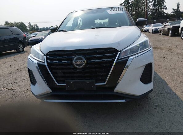 3N1CP5BVXML487282 2021 NISSAN KICKS White Instrument cluster view