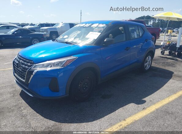 3N1CP5BVXML498721 2021 NISSAN KICKS Blue Przód lewy