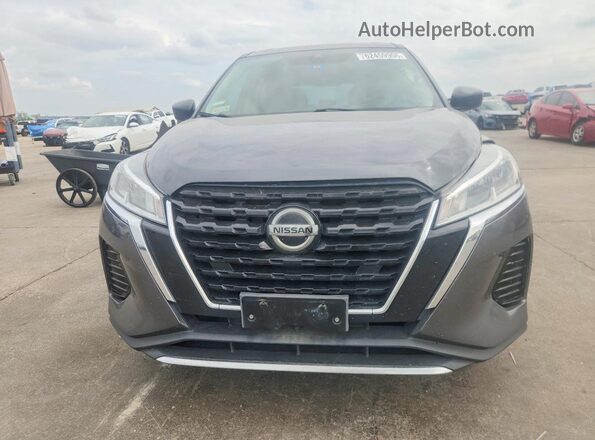 3N1CP5BVXML564460 2021 NISSAN KICKS Gray Вид спереду