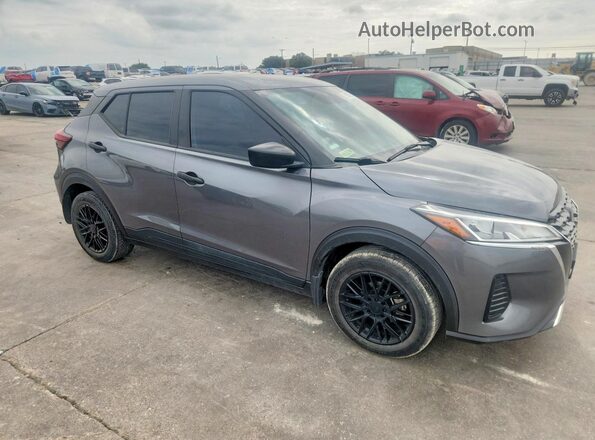 3N1CP5BVXML564460 2021 NISSAN KICKS Gray Передня права чверть