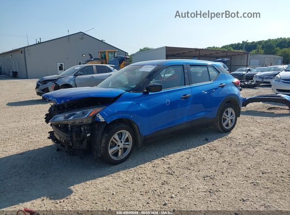 3N1CP5BVXPL468123 2023 NISSAN KICKS Blue Front left