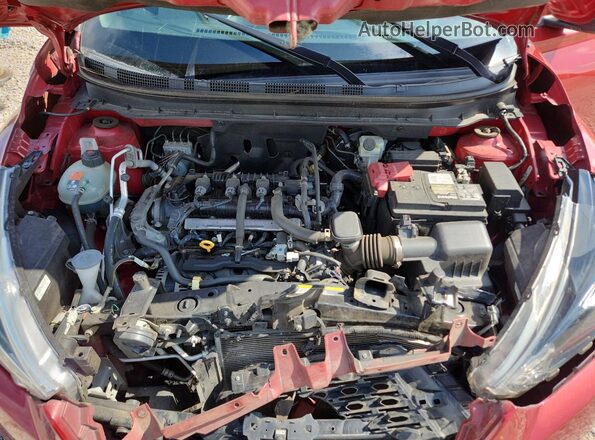 3N1CP5CU0JL514975 2018 NISSAN KICKS Burgundy Vista del compartimento del motor