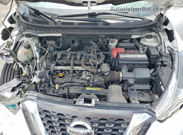 3N1CP5CU0JL530304 2018 NISSAN KICKS White Vista del compartimento del motor