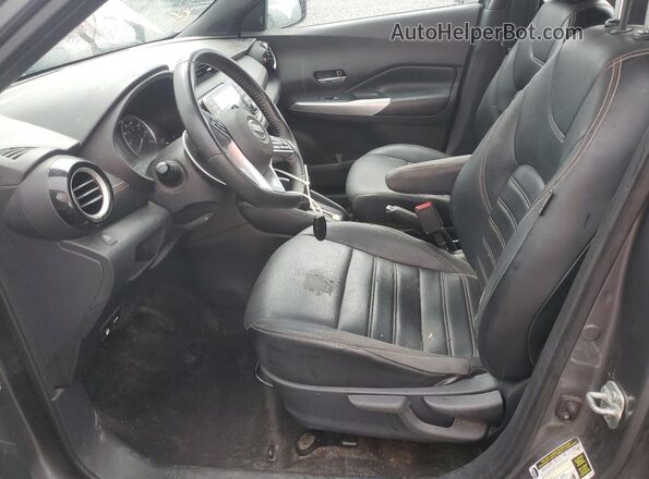 3N1CP5CU0KL485379 2019 NISSAN KICKS Серый Вид салона спереди
