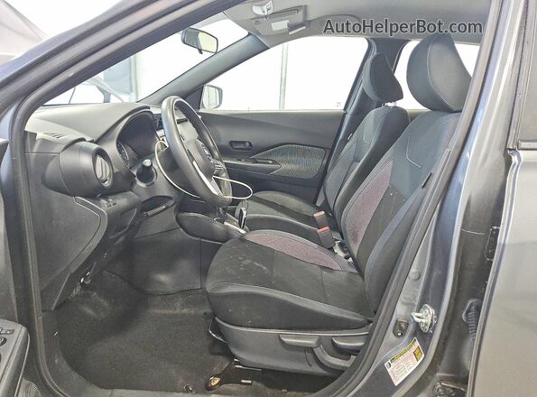 3N1CP5CU0KL523192 2019 NISSAN KICKS Gray წინა სალონის ხედი