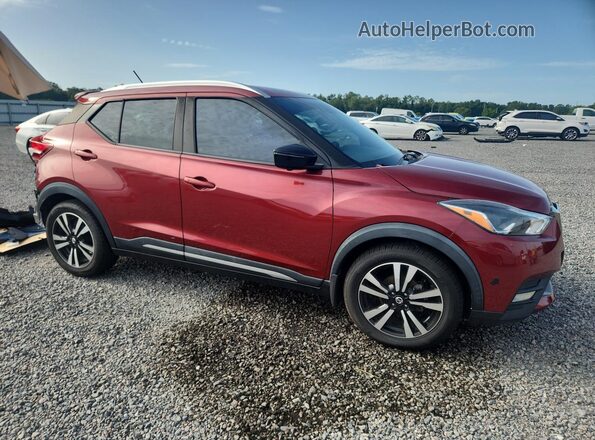 3N1CP5CU0KL561232 2019 NISSAN KICKS Бордовый Передняя правая четверть