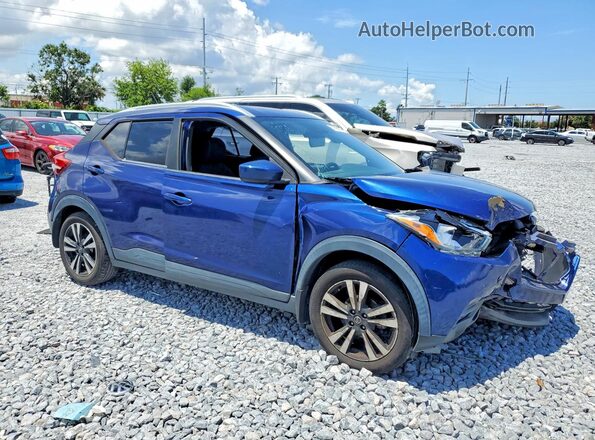 3N1CP5CU1KL523525 2019 NISSAN KICKS Blue Delantero derecho