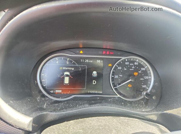3N1CP5CU1KL523525 2019 NISSAN KICKS Blue Vista del cuadro de instrumentos