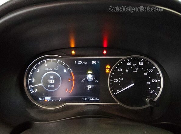3N1CP5CU1KL534184 2019 NISSAN KICKS Black Vista del cuadro de instrumentos