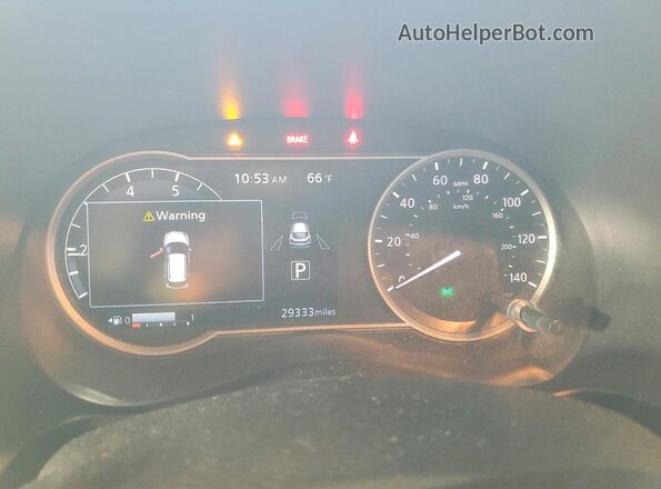 3N1CP5CU1KL550871 2019 NISSAN KICKS Red Widok zestawu wskaźników