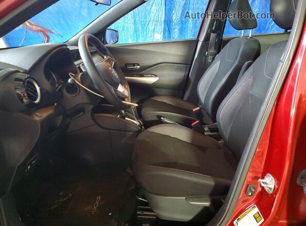 3N1CP5CU1KL550871 2019 NISSAN KICKS Red Widok wnętrza z przodu