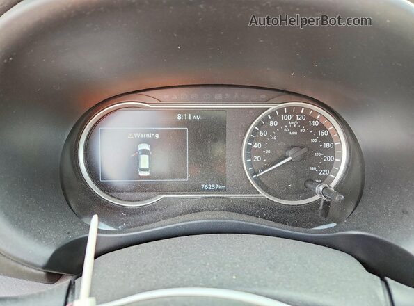 3N1CP5CU1KL559019 2019 NISSAN KICKS White Vista del cuadro de instrumentos