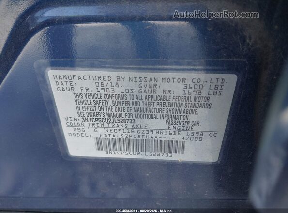 3N1CP5CU2JL528733 2018 NISSAN KICKS Dark Blue Շարժիչի բաժամունքի տեսք
