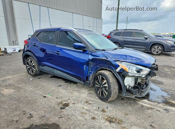 3N1CP5CU2JL535469 2018 NISSAN KICKS Blue Delantero derecho