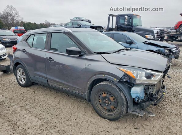 3N1CP5CU2KL538986 2019 NISSAN KICKS Серый Передняя правая четверть