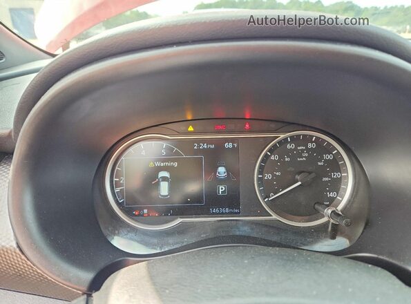 3N1CP5CU2KL540544 2019 NISSAN KICKS Red ხელსაწყოთა პანელის ხედი