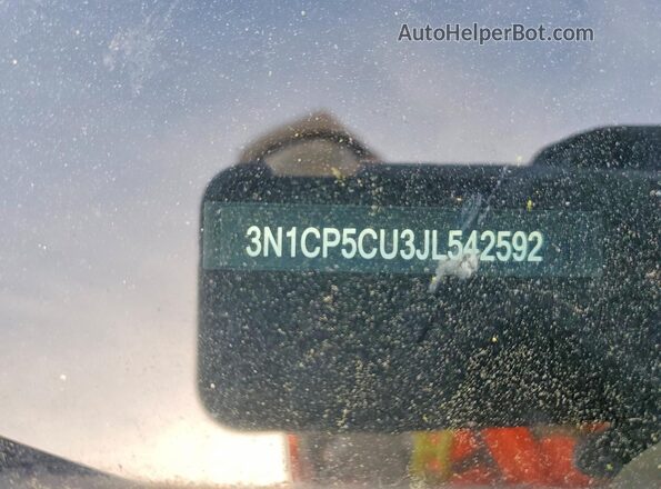 3N1CP5CU3JL542592 2018 NISSAN KICKS Black Вид підкапотного простору