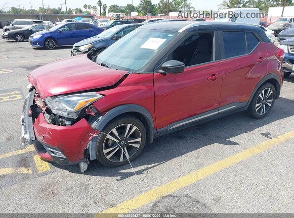 3N1CP5CU3KL479088 2019 NISSAN KICKS Red წინა მარცხენა ხედი სამი მეოთხედიდან