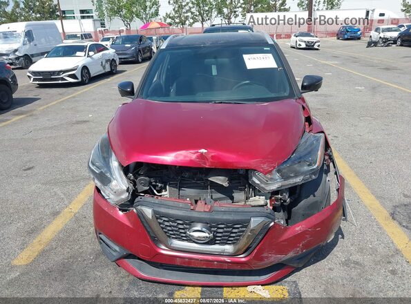 3N1CP5CU3KL479088 2019 NISSAN KICKS Red ხელსაწყოთა პანელის ხედი