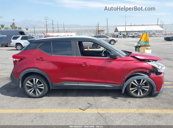 3N1CP5CU3KL479088 2019 NISSAN KICKS Red უკანა სალონის ხედი