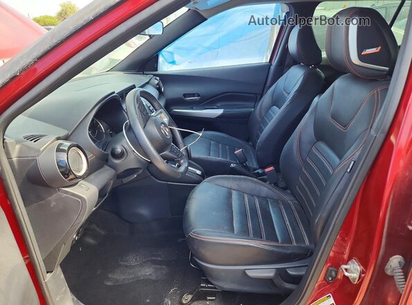 3N1CP5CU3KL512171 2019 NISSAN KICKS Темно-бордовый Вид салона спереди