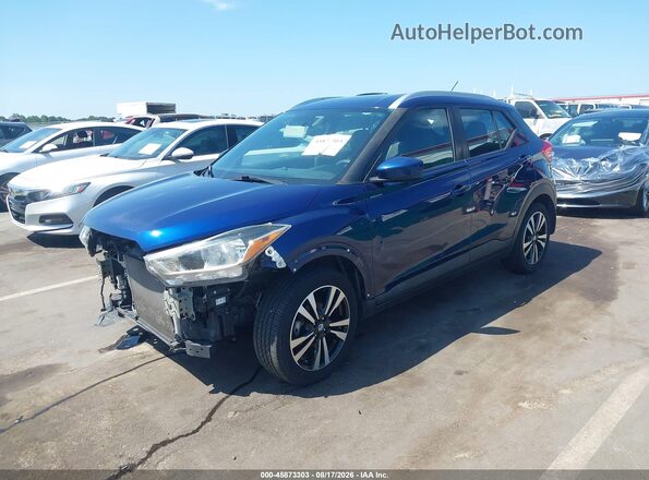 3N1CP5CU3KL515491 2019 NISSAN KICKS Blue Передня ліва чверть