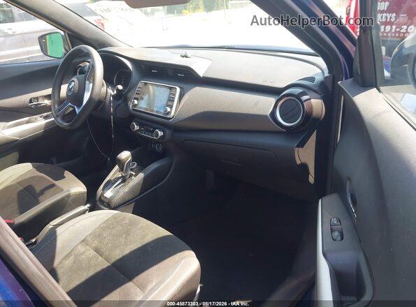 3N1CP5CU3KL515491 2019 NISSAN KICKS Blue Вид салону спереду