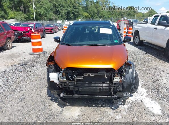 3N1CP5CU4JL532170 2018 NISSAN KICKS Orange Instrument cluster view