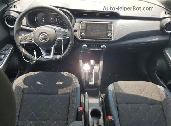 3N1CP5CU4KL548838 2019 NISSAN KICKS Silver Առջևի վահանակի տեսք
