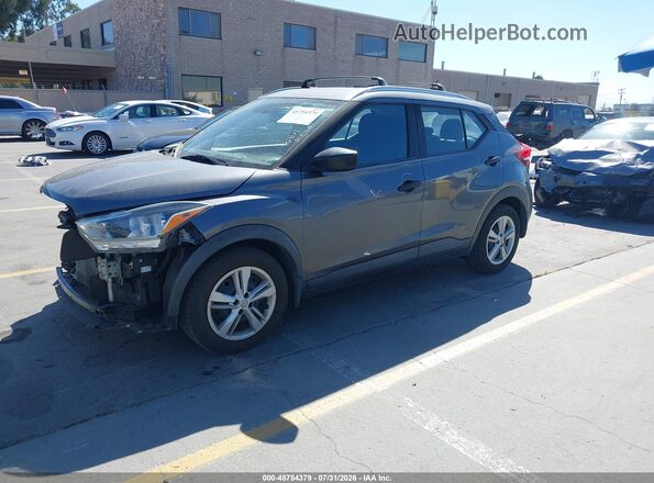 3N1CP5CU5JL501123 2018 NISSAN KICKS Gray Առջևի ձախ երեք քառորդ տեսարան
