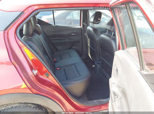 3N1CP5CU5JL514213 2018 NISSAN KICKS Red VIN sticker view