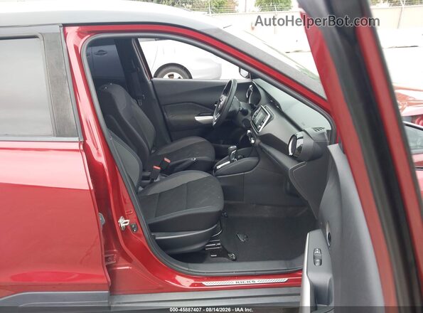 3N1CP5CU5KL505867 2019 NISSAN KICKS Maroon Widok wnętrza z przodu