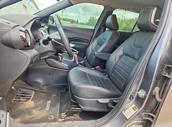 3N1CP5CU5KL553692 2019 NISSAN KICKS Gray წინა სალონის ხედი
