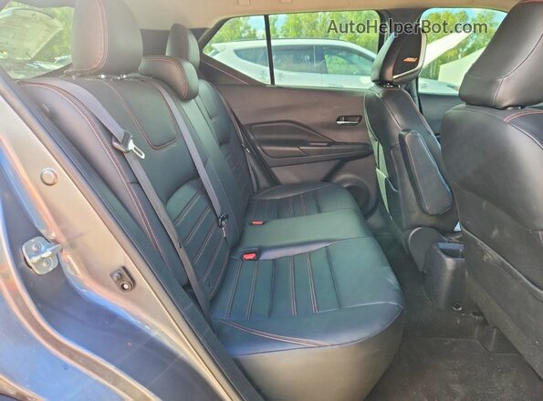 3N1CP5CU5KL553692 2019 NISSAN KICKS Gray უკანა სალონის ხედი