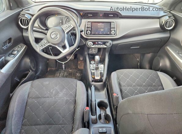 3N1CP5CU6KL500581 2019 NISSAN KICKS White Widok deski rozdzielczej