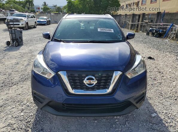 3N1CP5CU6KL519504 2019 NISSAN KICKS Blue Вид спереду