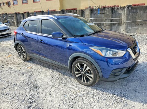 3N1CP5CU6KL519504 2019 NISSAN KICKS Blue Передня права чверть