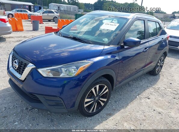 3N1CP5CU6KL552356 2019 NISSAN KICKS Blue Vista tres cuartos delantera izquierda