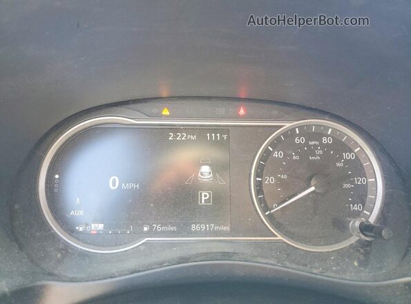 3N1CP5CU7KL497383 2019 NISSAN KICKS Черный Вид щитка приборов