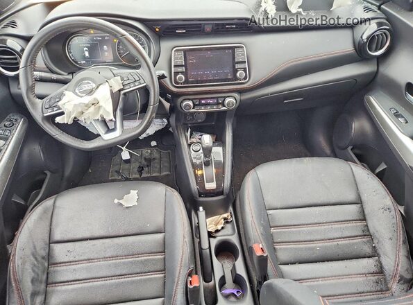 3N1CP5CU7KL511217 2019 NISSAN KICKS White Вид панелі приладів