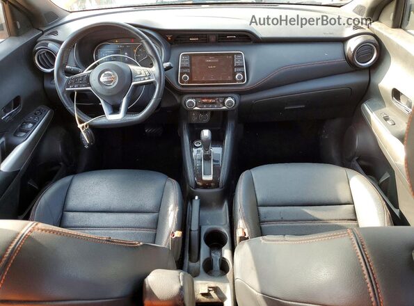 3N1CP5CU7KL518183 2019 NISSAN KICKS Orange Dashboard view