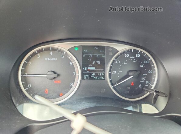3N1CP5CU7KL520144 2019 NISSAN KICKS White Widok zestawu wskaźników