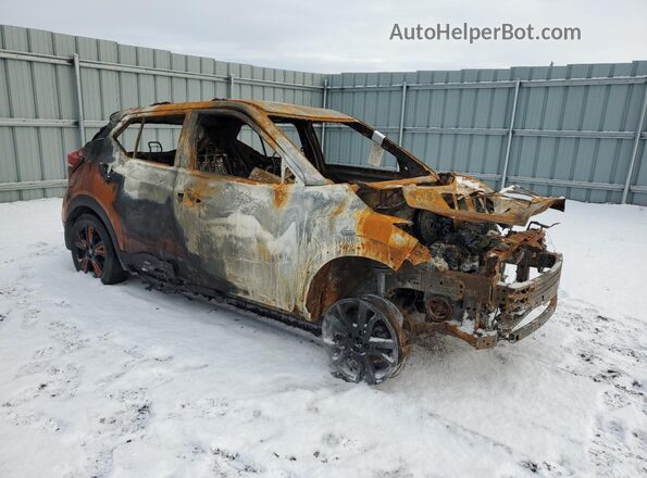 3N1CP5CU7KL527675 2019 NISSAN KICKS Оранжевый Передняя правая четверть