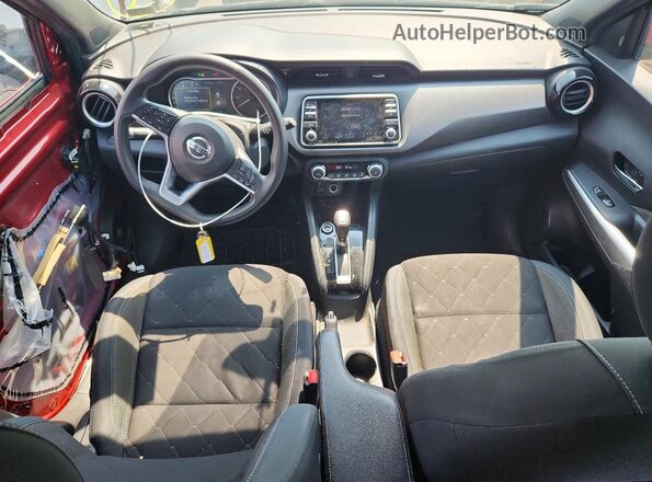 3N1CP5CU7KL558991 2019 NISSAN KICKS Red Widok deski rozdzielczej