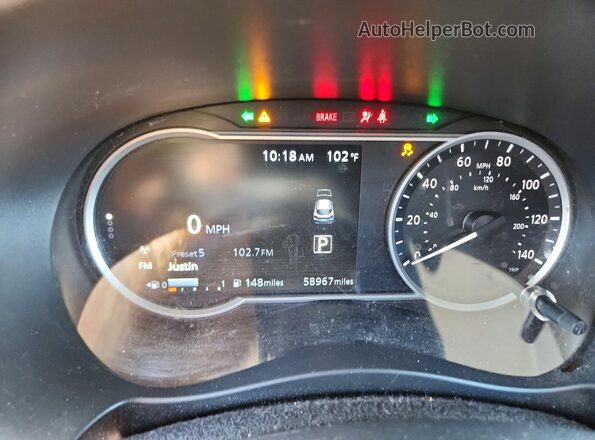 3N1CP5CU8KL519620 2019 NISSAN KICKS Silver ხელსაწყოთა პანელის ხედი