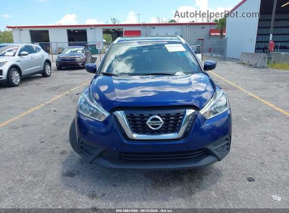 3N1CP5CU8KL560331 2019 NISSAN KICKS Blue Вид щитка приладів